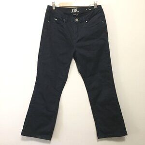 FDJ French Dressing Jeans Regular Fit Size 8 Dark Navy Blue Straight Leg Denim